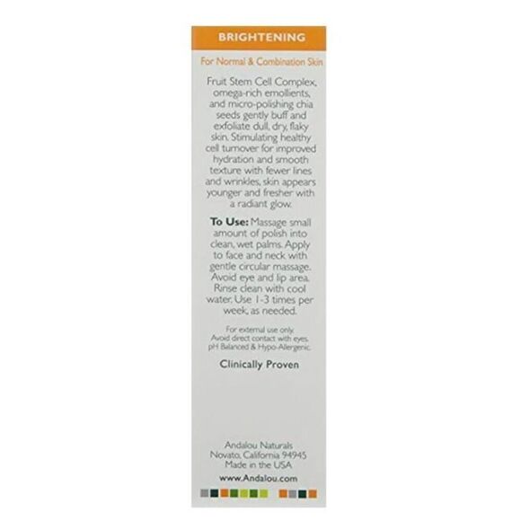 ANDALOU NATURALS - NWT Chia Omega + C Radiant Skin Polish 2 oz. - Picture 9 of 13